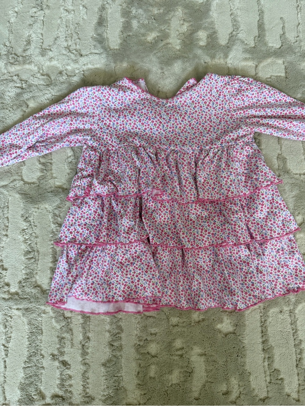 Kissy Kissy Pink Floral Tiered Ruffle Dress